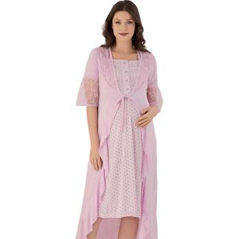 Image 1 of Комплект за бременни и кърмачки в бледо лилаво