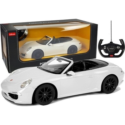 Rastar Carrera RC auto Porsche 911 S Bílé 1:12