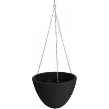 Image 1 of САКСИЯ ВИСЯЩА y54192820 ОРЕБРЕНА Ø33х25см АНТРАЦИТ (y54192820)
