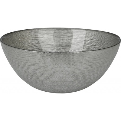 Home Styling Collection Dekorační mísa, skleněná, stříbrná, Ø 28 cm stříbrný