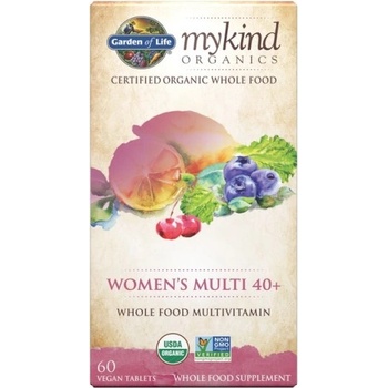 Garden of Life Mykind Organics Women's Multi 40+, мултивитамини за жени, 60 билкови таблетки