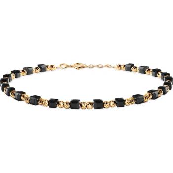 SAVICKI Златна гривна 585, кубичен цирконий 3.2 мм. 19 см