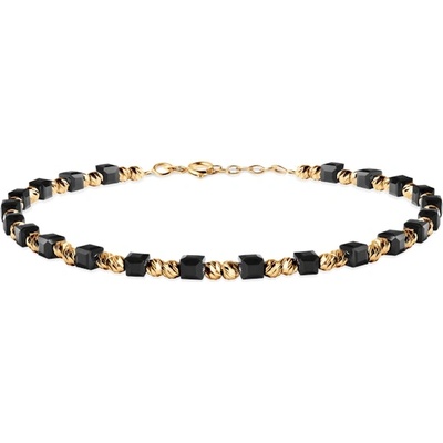 SAVICKI Златна гривна 585, кубичен цирконий 3.2 мм. 19 см