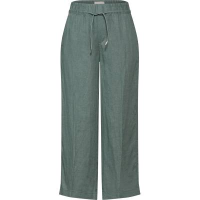 STREET ONE Панталон с ръб 'Emee' зелено, размер 34