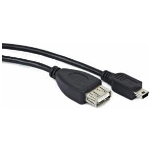 Gembird CableXpert USB OTG AF auf Mini BM Adapterkabel 0, 15 m A-OTG-AFBM-002