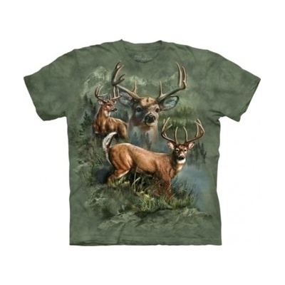 Tričko unisex The Mountain Deer Collage zelené