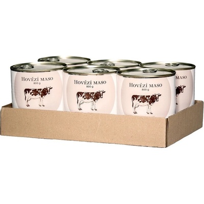 Bohemia Pet Food Hovädzie mäso vo vlastnej šťave 6 x 800 g