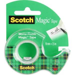 3M Самозалепваща лента, диспенсър, ръчен, 19 мм x 7, 5 м, 3M SCOTCH "Magic Tape 810" 7100093940 (7100093940)
