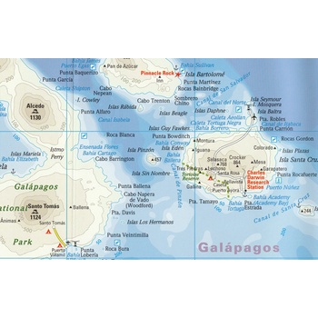 Ekvádor a Galapágy Ecuador & Galápagos Isl. 1:650t mapa RKH