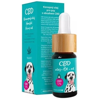 CBD olej pro zvířata 5% 10 ml malý pes