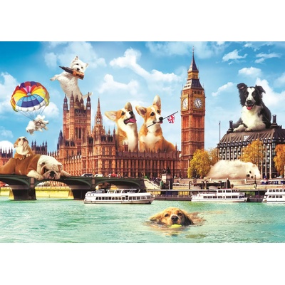 Trefl - Puzzle Dogs in London - 1 000 piese