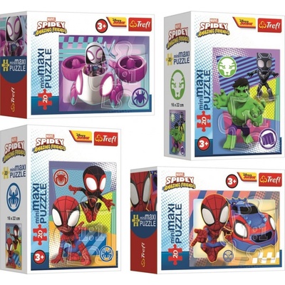 TREFL Displej Spidey a jeho úžasní přátelé 20 dílků 24 dílků