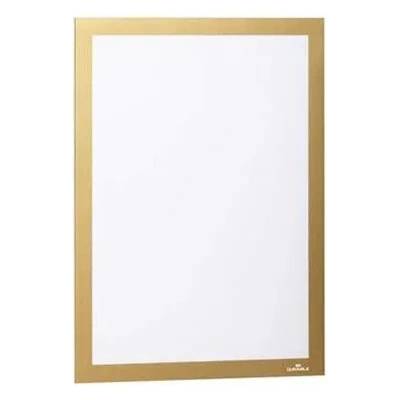 DURABLE Informačný panel, A4, samolepiaca zadná strana, DURABLE "DURAFRAME", zlatá