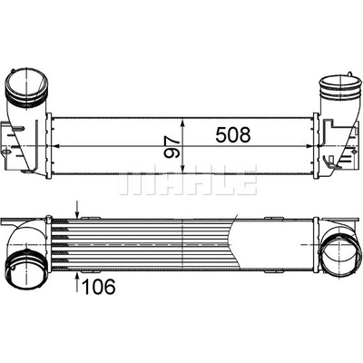 MAHLE ORIGINAL Chladič plniaceho vzduchu CI 489 000S