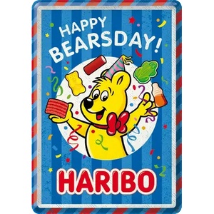 Nostalgic Art Метална картичка Nostalgic Art Haribo Happy Bearsday