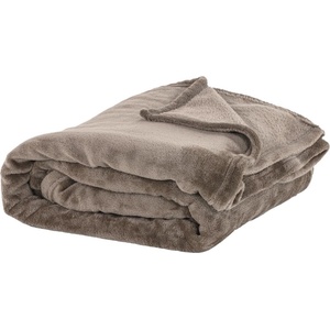 Tiseco Home Studio Кафяво одеяло от микроплюш , 150 x 200 cm - Tiseco Home Studio (3228TAUPE)