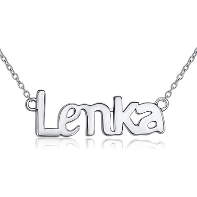 SILVEGO Strieborná retiazka s menom Lenka JJJ1866-LEN
