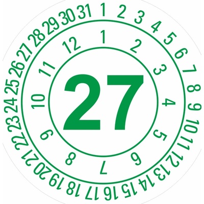 Datumovka - 2027 samolepící vinylová fólie 40 mm aršík 10 kusů – Hledejceny.cz