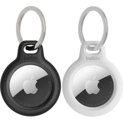 Belkin Secure obal s kľúčenkou AirTag 2ks čiernobiely MSC002btH35
