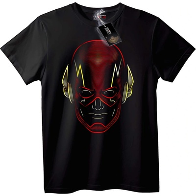 NOONEBRAND Тениска The Flash линеен арт - 2XL, White