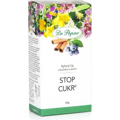 Dr.Popov Stop cukr porcovaný čaj 20 x 1,5 g