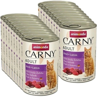 Animonda Carny Adult konzerva hovězí/jehněčí 18x400 g