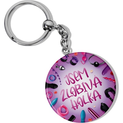 Klíčenka s otvírákem - Zlobivá holka