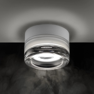 Ideal Lux - LED таванно осветително тяло за баня LOLLY 1xGX53/9W/230V IP44 бяло/прозрачно (ID354651)