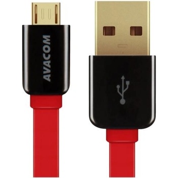 Avacom DCUS-MIC-120R USB - Micro USB, 120cm, červený