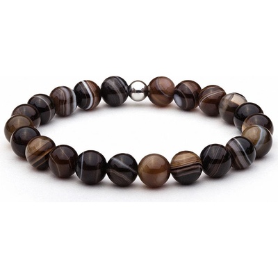 BudNej minerálny náramok achát MN1020