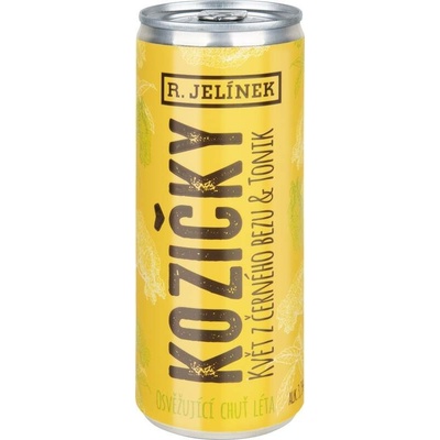 Rudolf Jelínek Kozičky Květ černého bezu tonik 3,1% 0,25 l (plech)