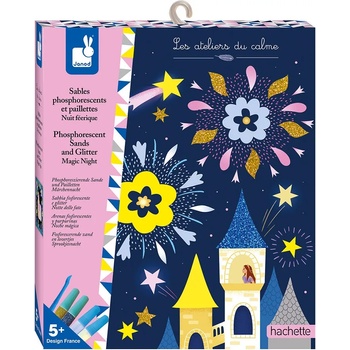 Janod Творчески комплект Janod - Карти с фосфоресциращ пясък (J07885)