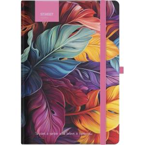STREET Тетрадка с подложка STREET Flowers Petal A/5 96 страници с гумена твърда корица 778082 (778082)