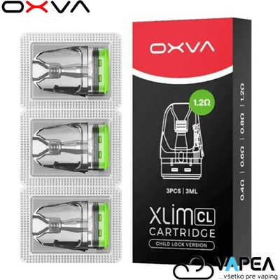OXVA Xlim CL Pod Top Fill cartridge 1,2ohm 3ml 3 ks