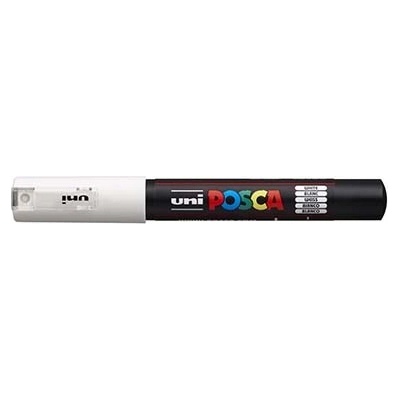 uni Декоративен маркер, 0, 7-1, 0 мм, UNI "Posca PC-1M", бял 284992000 (284992000)
