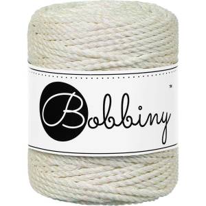 Bobbiny 3PLY Macramé Rope 3 mm 50 m Metallic Moonstone юта (TS-E111)