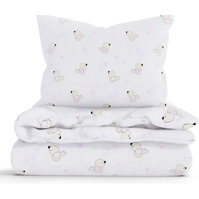 MKLuzkoviny.cz Renforcé do postýlky Ptáčci růžové 100 x 135 cm 40 x 60 cm – Zboží Dáma