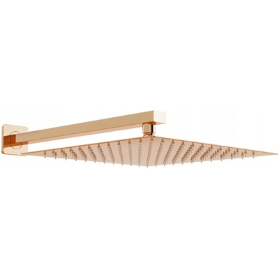 Mexen Slim дъждовен душ 30 x 30 см с душ рамо, розово злато - 79130112-60 (79130112-60)