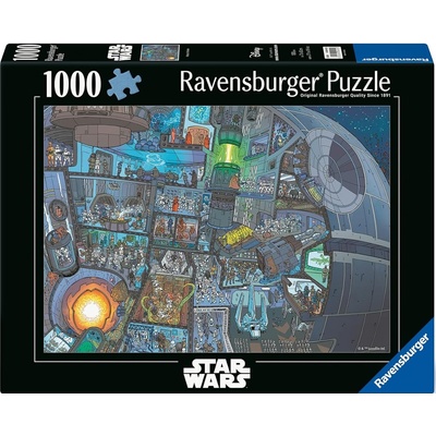 Ravensburger Пъзел Ravensburger от 1000 части - Междузвездни войни: Къде е Ууки? (12000452)
