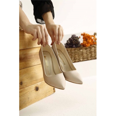 Moda Trend Дамски елегантни обувки - Светлобежови #323251 (323251_Бежов)