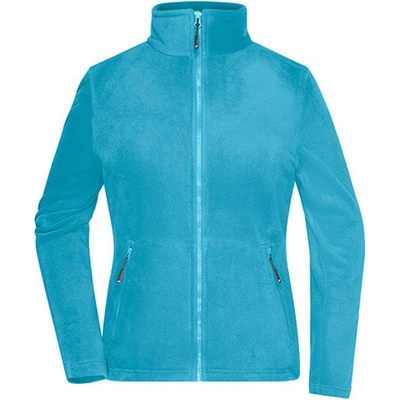 James&Nicholson dámska fleecová mikina JN781 Turquoise