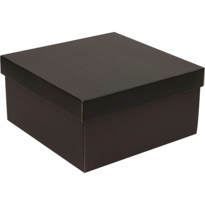 Dárková krabička s víkem 300x300x150 mm, černá