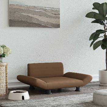 vidaXL Кучешко легло кафяво 70x45x28 см кадифе (171998)