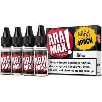 Aramax Max 4Pack Menthol 4 x 10 ml 6 mg