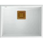 Quadron Композитна мивка за под плот Quadron Unique David 50 бяла - медна 55x42 см (HQD5542U1-C1) Мивка за вграждане