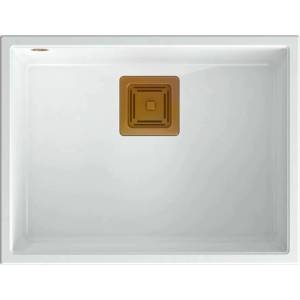 Quadron Композитна мивка за под плот Quadron Unique David 50 бяла - медна 55x42 см (HQD5542U1-C1) Мивка за вграждане