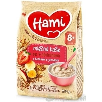 Hami mliečna so 7 obilninami s banánom a jahodami 210 g