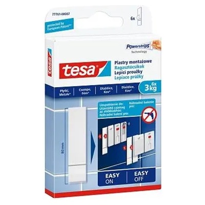 tesa Самозалепващи ленти, пълнител, TESA "Powerstrips", за гладки повърхности 77761-00007-20 (77761-00007-20)