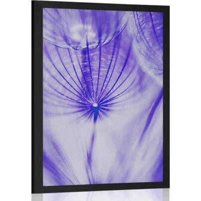 Plakát pampeliška v fialovém provedení - 20x30 silver
