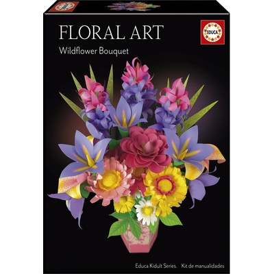 Educa 3D пъзел Educa - Флорално изкуство, Букет диви цветя (EDU20141)
